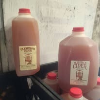 Jugs of apple cider
