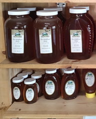 Locally produced honey at Bush's Farm Market