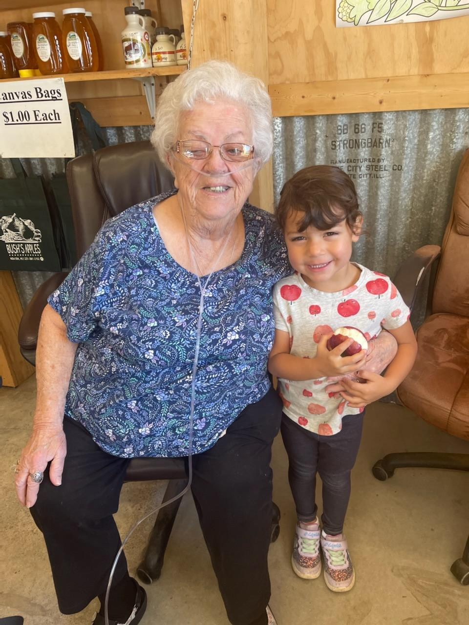 Lois Bush at the farm market